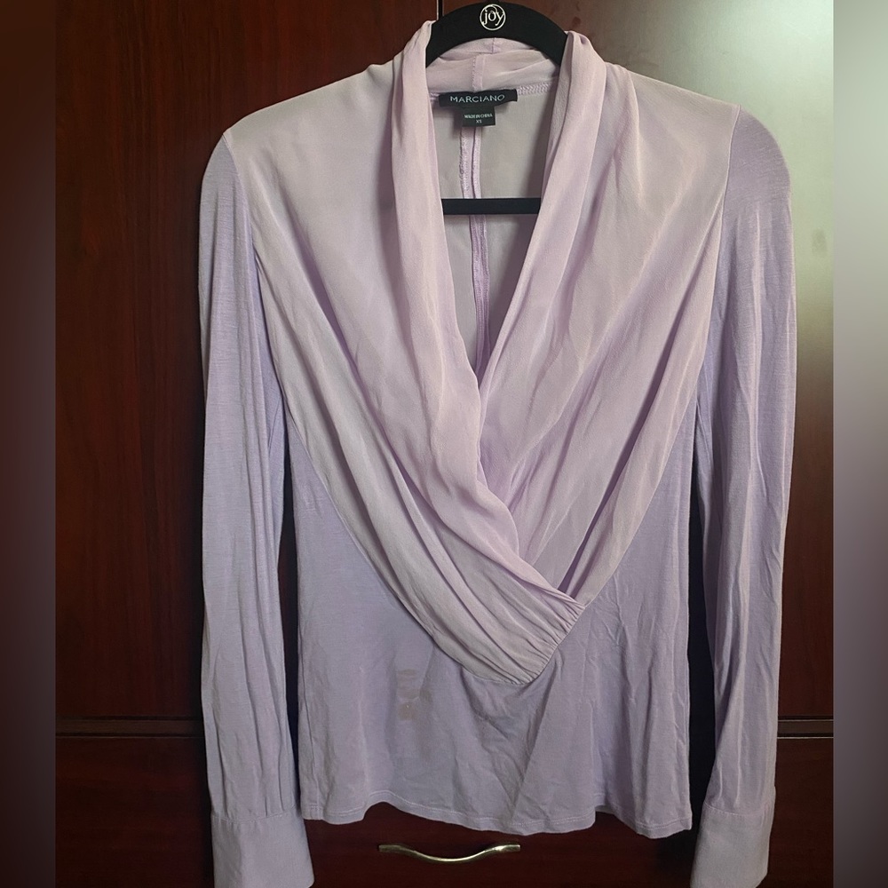 Marciano wrap blouse